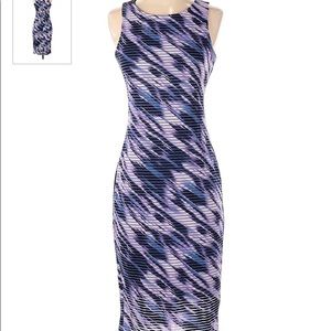 Jennifer Lopez Sz 10 Purple and Black bodycon Dress